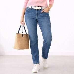 L.L. Bean Favorite Fit Classic Neutral Minimalist Medium Wash Jeans [size 14]